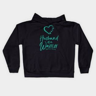 Husband Of A Warrior Cervical Cancer Awareness Kids Hoodie